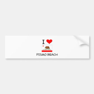 I Love PISMO BEACH California Bumper Sticker