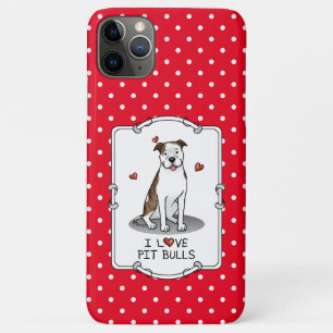 I Love Pit Bulls (lt brindle white 3) Case-Mate iPhone Case
