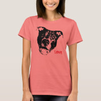 I Love Pitbulls Logo Design - Cool Trendy & Hip