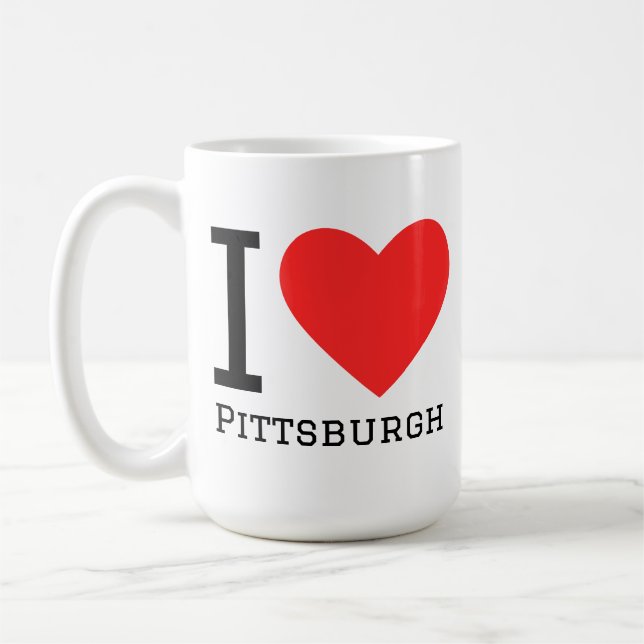 I love Pittsburgh  Coffee Mug (Left)