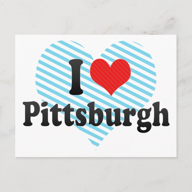 I Love Pittsburgh Postcard (Front)