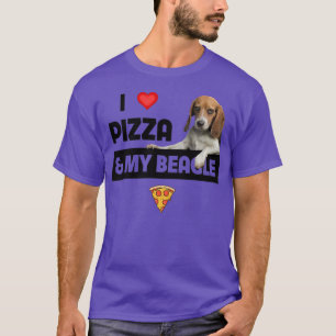 I Love Pizza and My Beagle Dog Owner Pepperoni Foo T-Shirt