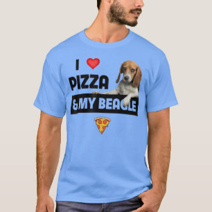 I Love Pizza and My Beagle Dog Owner Pepperoni Foo T-Shirt