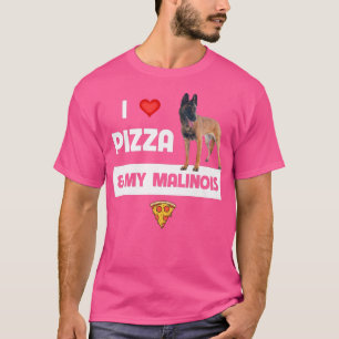 I Love Pizza And My Belgian Malinois Dog Pepperoni T-Shirt