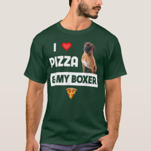 I Love Pizza And My Boer Dog Owner Pepperoni Food T-Shirt