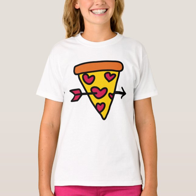 I Love Pizza Forever    T-Shirt (Front)