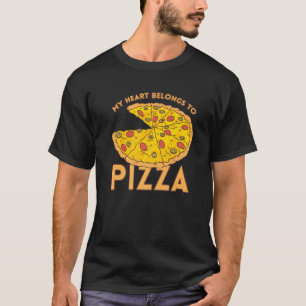 I Love Pizza Heart Valentines Day Premium_4 T-Shirt