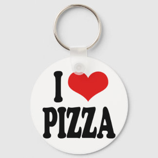 I Love Pizza Key Ring