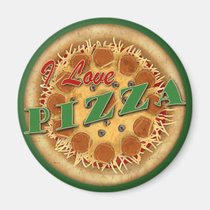 I Love Pizza Magnet