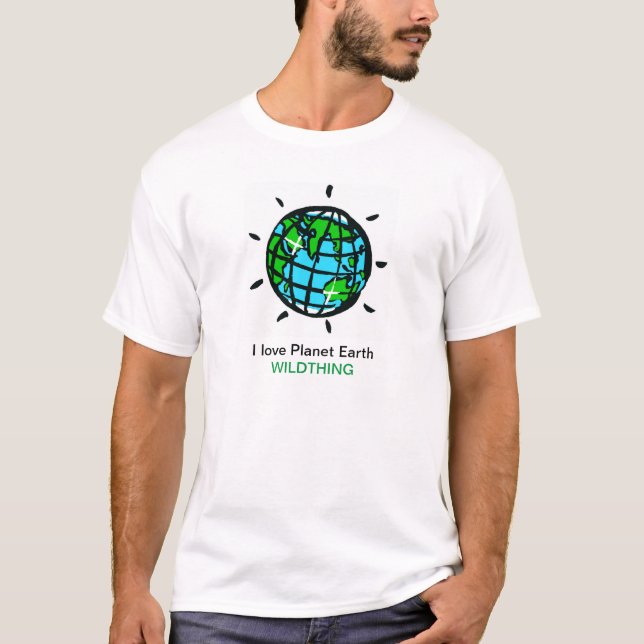 I love  Planet Earth - Wildthing - Nature - T-Shirt (Front)