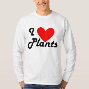 I Love Plants Cute Home Garden Retro T-Shirt