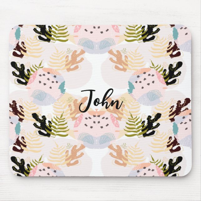 I Love Plants Mouse Pad (Front)