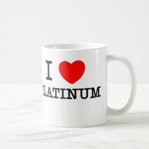 I Love Platinum Coffee Mug