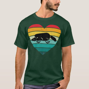 I Love Platypus Heart Wilderness Outback T-Shirt