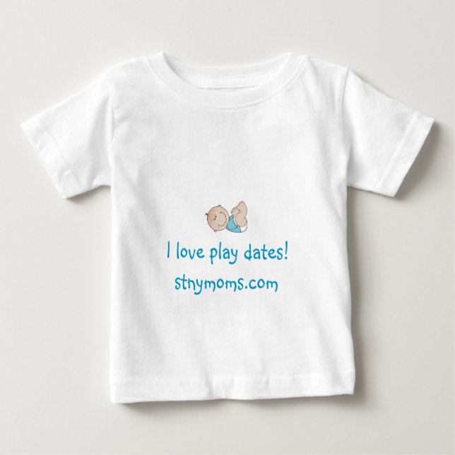 "I love play dates" Shirt - Boy (Front)
