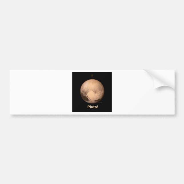I love Pluto! Bumper Sticker (Front)