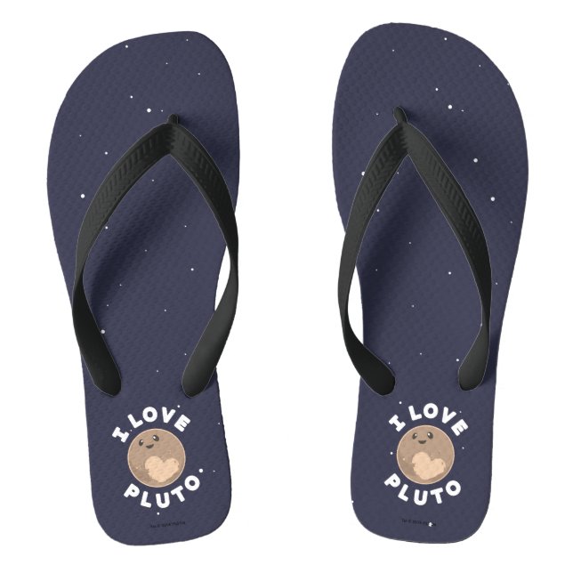 I Love Pluto Jandals (Footbed)