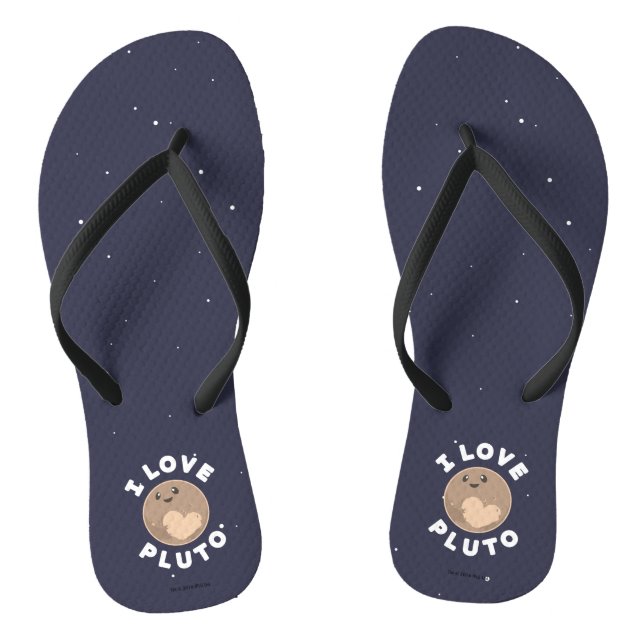 I Love Pluto Jandals (Footbed)