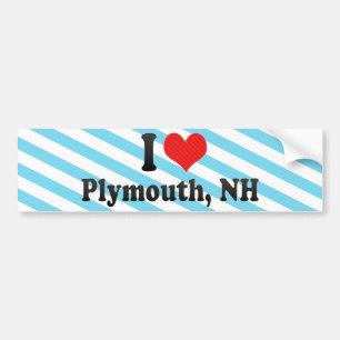 I Love Plymouth, NH Bumper Sticker