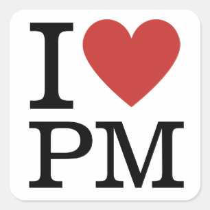 I ❤️ Love PM - Project Management STICKER