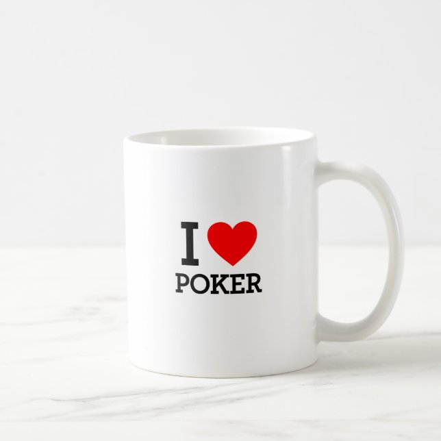 I Love Poker Coffee Mug (Right)