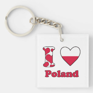 I love Poland Key Ring