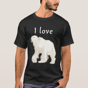I Love Polar Bears Arctic Habitat Awareness T-Shirt
