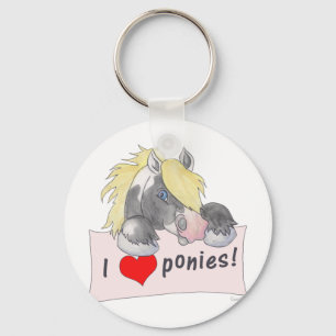 I love Ponies! Key Ring