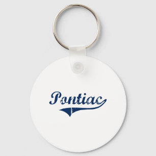 I Love Pontiac Michigan Key Ring