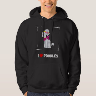 I love poodles      hoodie
