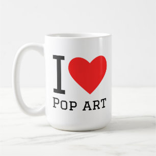 I love pop art coffee mug