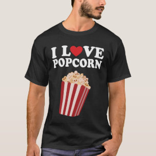 I Love Popcorn friends T-Shirt