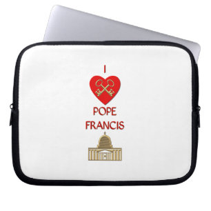 I Love Pope Francis Laptop Sleeve