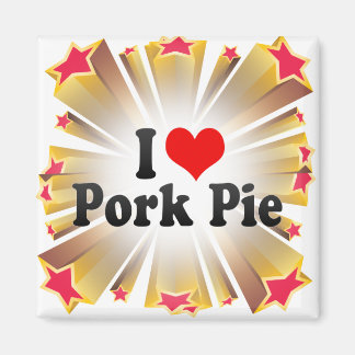 I Love Pork Pie Magnet