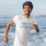 I Love Port Aransas Cute Texas Beach T-Shirt<br><div class="desc">I love Port Aransas t-shirt with a cute heart shaped photo of the Texas seaside. Beautiful coastal ocean waters make me happy on summer vacation. A cute keepsake tee.</div>