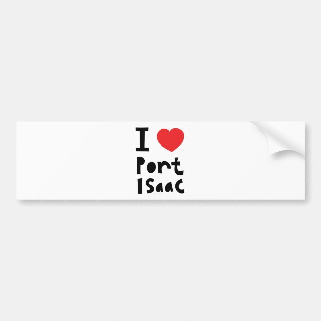 I love Port Isaac Bumper Sticker (Front)