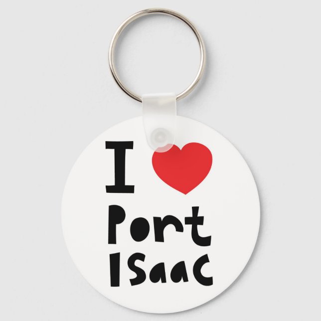 I love Port Isaac Key Ring (Front)