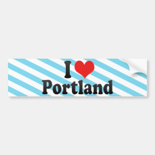 I Love Portland Bumper Sticker