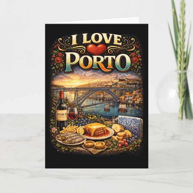 I Love Porto Holiday Card (Front)