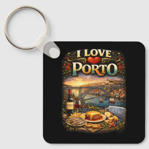 I Love Porto Key Ring