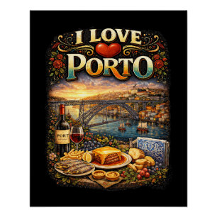 I Love Porto Poster