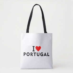 I love Portugal country like heart travel tourism Tote Bag