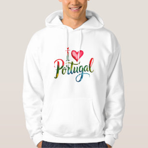 I Love Portugal Hoodie – Portuguese Gift, Lisbon &