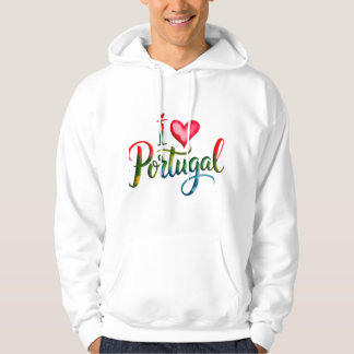 I Love Portugal Hoodie – Portuguese Gift, Lisbon &
