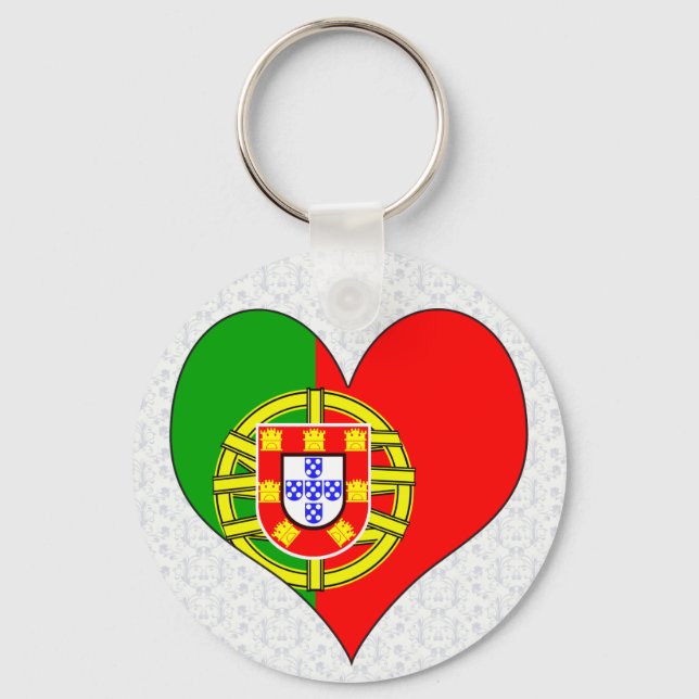 I Love Portugal Key Ring (Front)