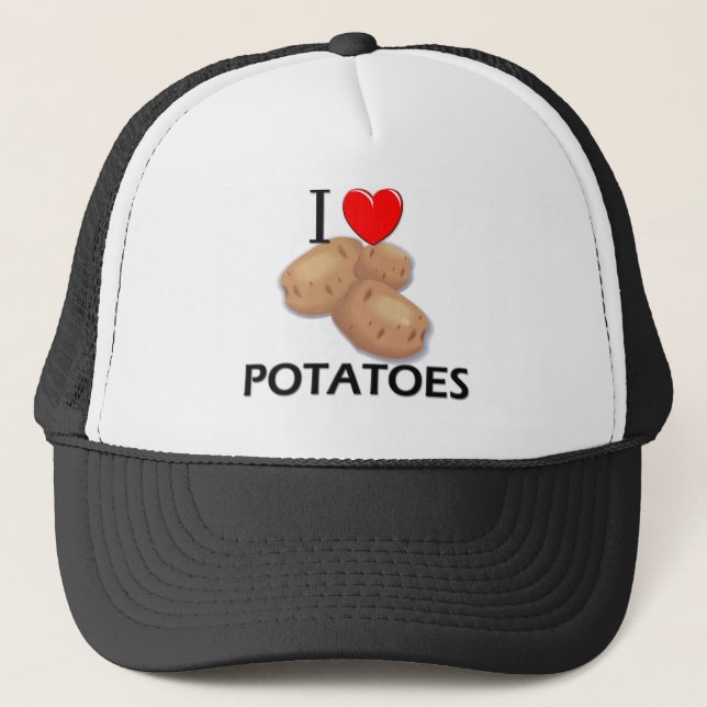 I Love Potatoes Trucker Hat (Front)