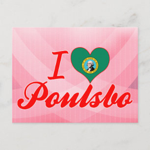I Love Poulsbo, Washington Postcard