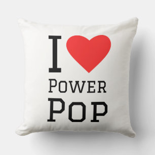 I love power pop square sticker cushion