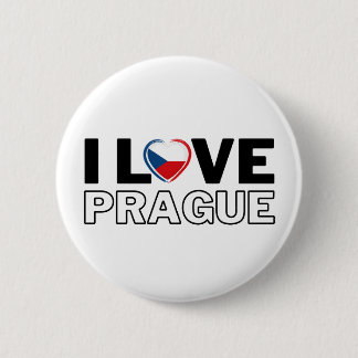 I LOVE PRAGUE - For real Praguers! 6 Cm Round Badge