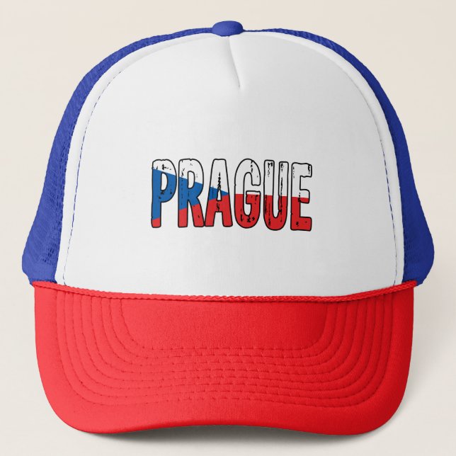 I love Prague Trucker Hat (Front)